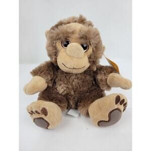 7" Bigfoot Sitting Sweet Feet Super Soft Plush Fuzzy Brows Wildlife Critters New